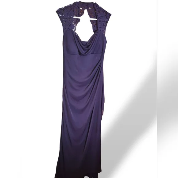 cream satin dress Clo Satin Ruffle Maxi Dress